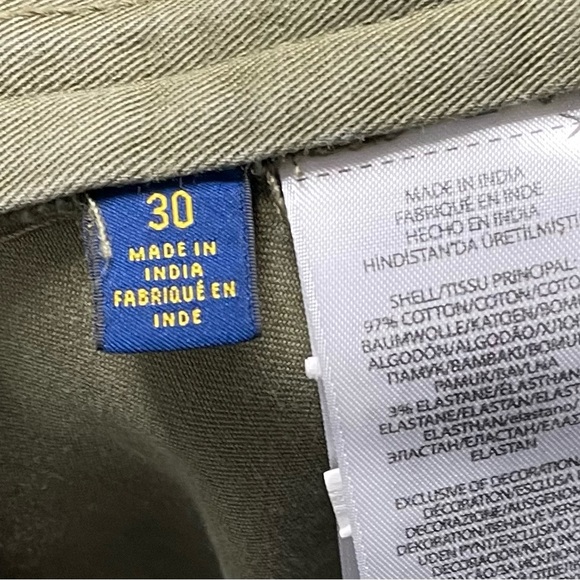 New Size 30 Polo Ralph Lauren Olive Green Relaxed Fit 10’inseem Cargo Shorts - Picture 4 of 5